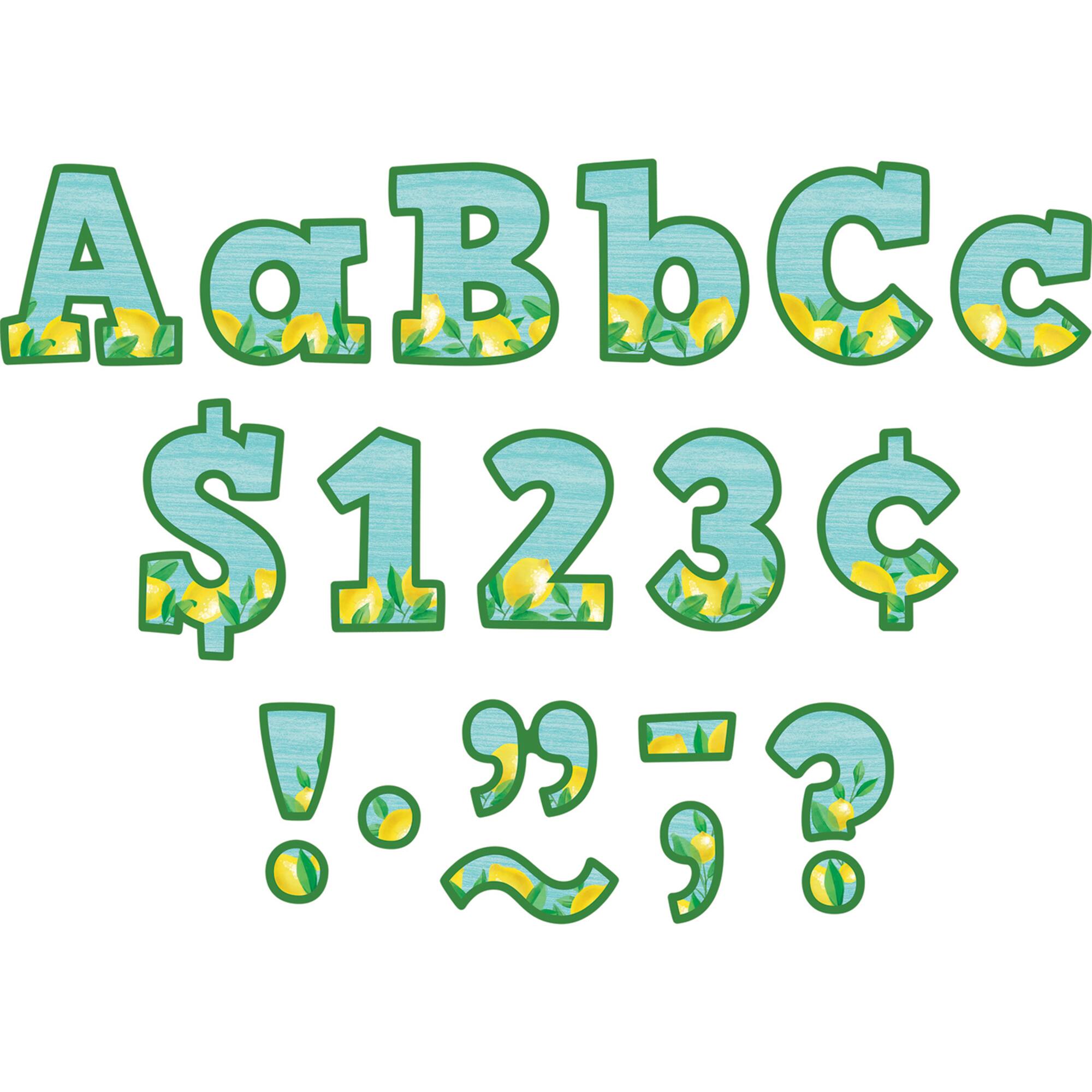 Teacher Created Resources Lemon Zest Bold Block Letters, 3 Packs of 230